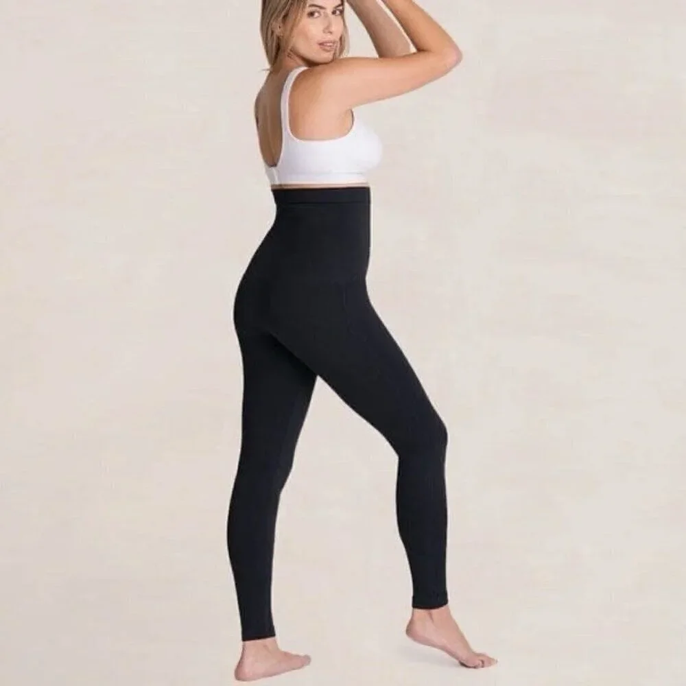 Shapermint Empetua Womens High Waist Shaping Leggings Sz XXL 2XL Black 42075 $60